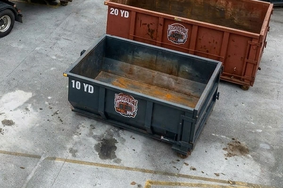 10 Yard roll-off dumpster from BrickCity Roll Off